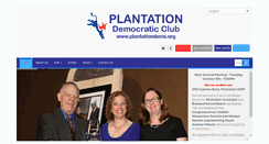 Desktop Screenshot of plantationdemocraticclub.com