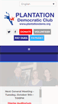 Mobile Screenshot of plantationdemocraticclub.com