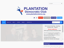 Tablet Screenshot of plantationdemocraticclub.com